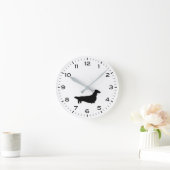 Horloge Ronde Doigt à silhouette à poil long (Maison)