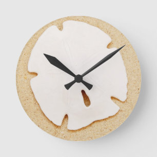 Horloge Ronde Dollar de sable sur la plage