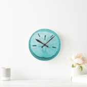 Horloge Ronde Dollar de sable turquoise (Maison)