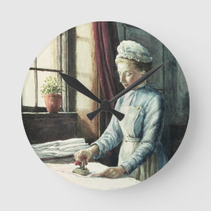 Horloge Ronde Domestique de blanchisserie, c.1880