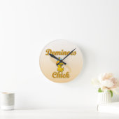 Horloge Ronde Dominos Chick (Maison)