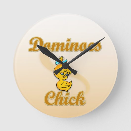 Horloge Ronde Dominos Chick (Recto)
