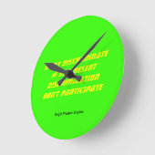 Horloge Ronde Don't (Angle)