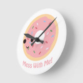 Horloge Ronde "Donut" Mess with me (Angle)