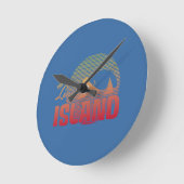 Horloge Ronde Dookie Island - Couleur (Angle)