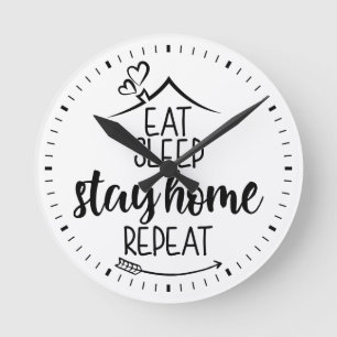 Horloge Ronde Dormir à la maison Répéter