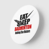 HORLOGE RONDE DORMIR BADMINTON (Angle)