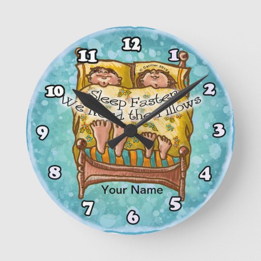 Horloge Ronde Dormir plus vite (Recto)
