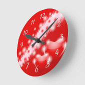 Horloge Ronde double heart (Angle)