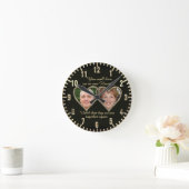 Horloge Ronde Double Memorial Add Photo Keepsake (Maison)