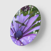 Horloge Ronde Douce Maisy violet (Angle)