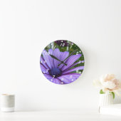 Horloge Ronde Douce Maisy violet (Maison)