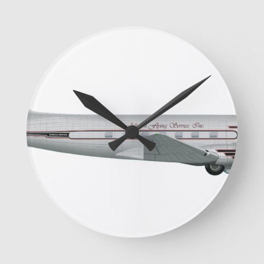 Horloge Ronde Douglas DC-3 Johnson Service de vol (Recto)
