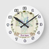 Horloge Ronde Dove Christian Cross (Recto)