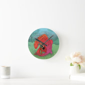Horloge Ronde Dragon Bébé Rouge (Maison)