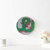 Horloge Ronde Dragon chinois (Maison)