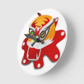 Horloge Ronde dragon chinois (Angle)