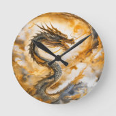 Horloge Ronde Dragon chinois (Recto)