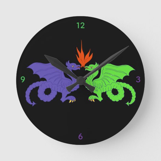 Horloge Ronde Dragon Clock (Recto)