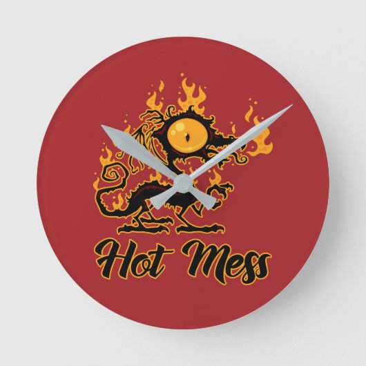 Horloge Ronde Dragon Crise Mess Hot Mess (Recto)