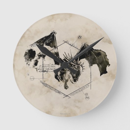 Horloge Ronde Dragon de queue hongroise (Recto)