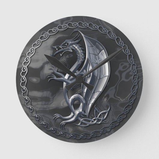 Horloge Ronde Dragon de Silver Celtic (Recto)