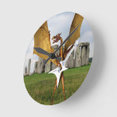 Horloge Ronde Dragon de Stonehenge (Angle)