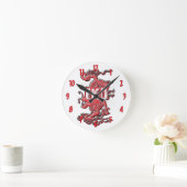 Horloge Ronde Dragon du Taekwondo (Maison)