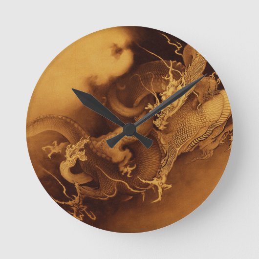 Horloge Ronde Dragon Fantasy Art Clock (Recto)