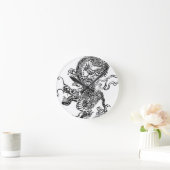 Horloge Ronde Dragon japonais - à la chinoise (Maison)