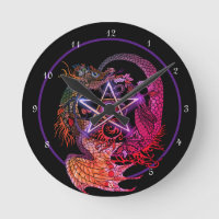 Dragon Pentacle Art Nouveau