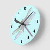 Horloge Ronde Dragonfly clock (Angle)