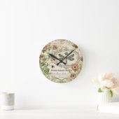 Horloge Ronde Dragonfly Vintage (Maison)
