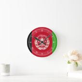 Horloge Ronde Drapeau Afghanistan (Maison)