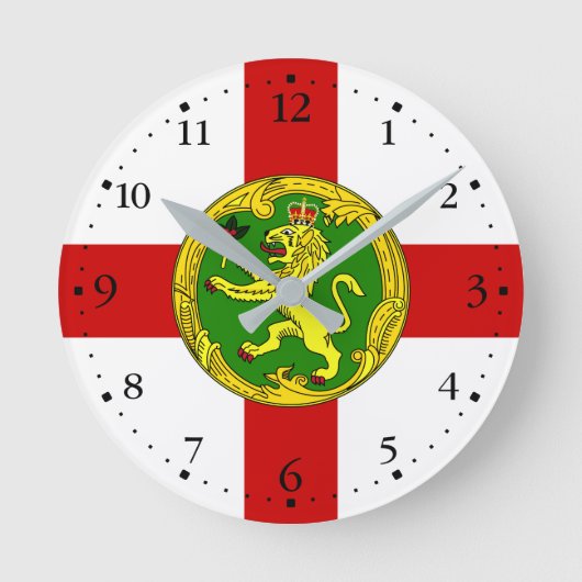 Horloge Ronde Drapeau alderney patriotique (Recto)