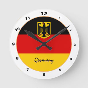 Horloge Ronde Drapeau allemand moderne & Allemagne Accueil / Des