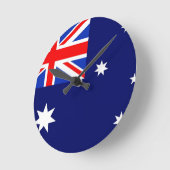Horloge Ronde Drapeau Australie (Angle)