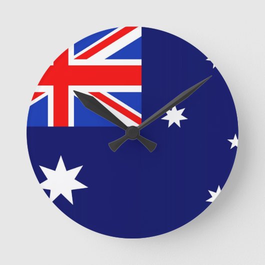 Horloge Ronde Drapeau Australie (Recto)