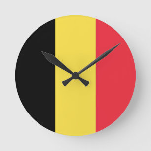 Horloge Ronde Drapeau belge