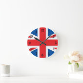 Horloge Ronde Drapeau BRITANNIQUE (Maison)