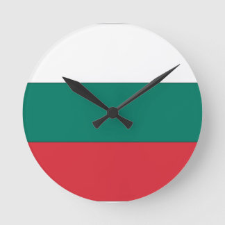 Horloge Ronde Drapeau bulgare