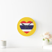 Horloge Ronde Drapeau cardiaque en Thaïlande (Maison)