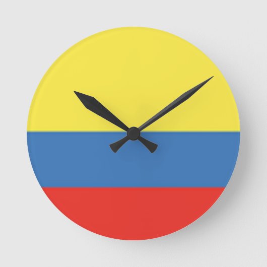 Horloge Ronde Drapeau Colombie (Recto)