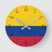 Horloge Ronde Drapeau Colombie (Recto)