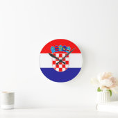 Horloge Ronde Drapeau Croatie (Maison)
