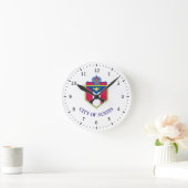 Horloge Ronde Drapeau d'Austin, Texas (Maison)