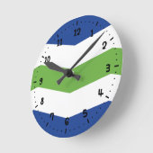 Horloge Ronde Drapeau de Burlington, Vermont (Angle)