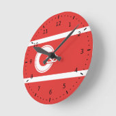 Horloge Ronde Drapeau de Calgary (Alberta) (Angle)