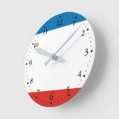 Horloge Ronde Drapeau de Crimée (Angle)
