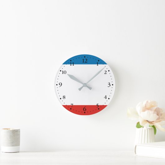 Horloge Ronde Drapeau de Crimée (Maison)